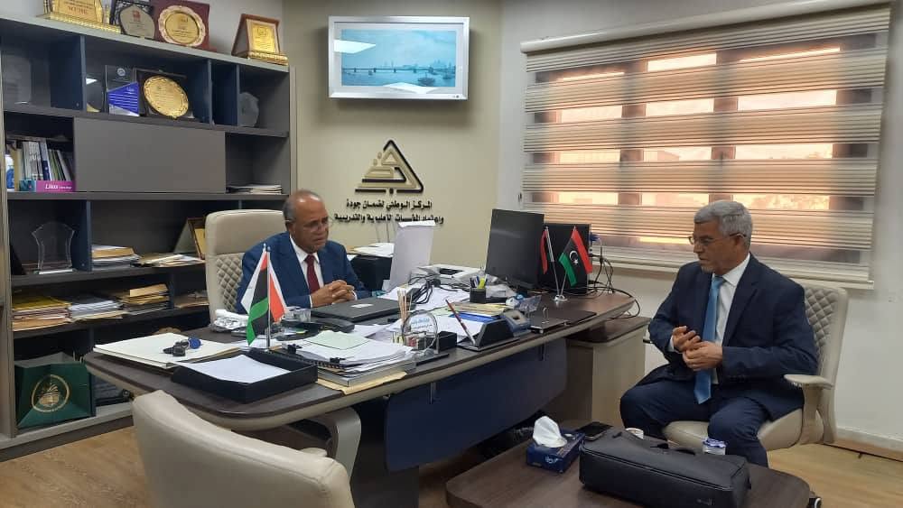 مدير عام المركز الوطني لضمان الجودة يبحث مع رئيس مجلس إدارة شركة الحديد والصلب سبل تعزيز التعاون المشترك