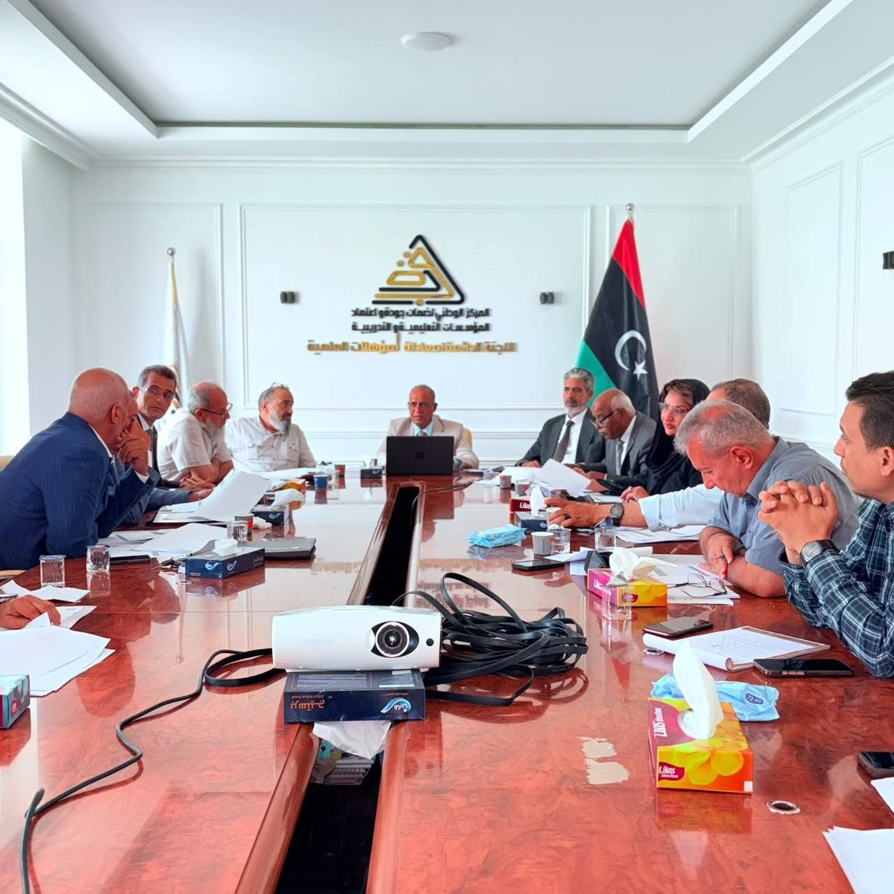 مدير عام المركز الوطني لضمان الجودة يترأس اجتماع رؤساء فرق تقييم الجامعات الخاصة بمنطقة طرابلس الكبرى