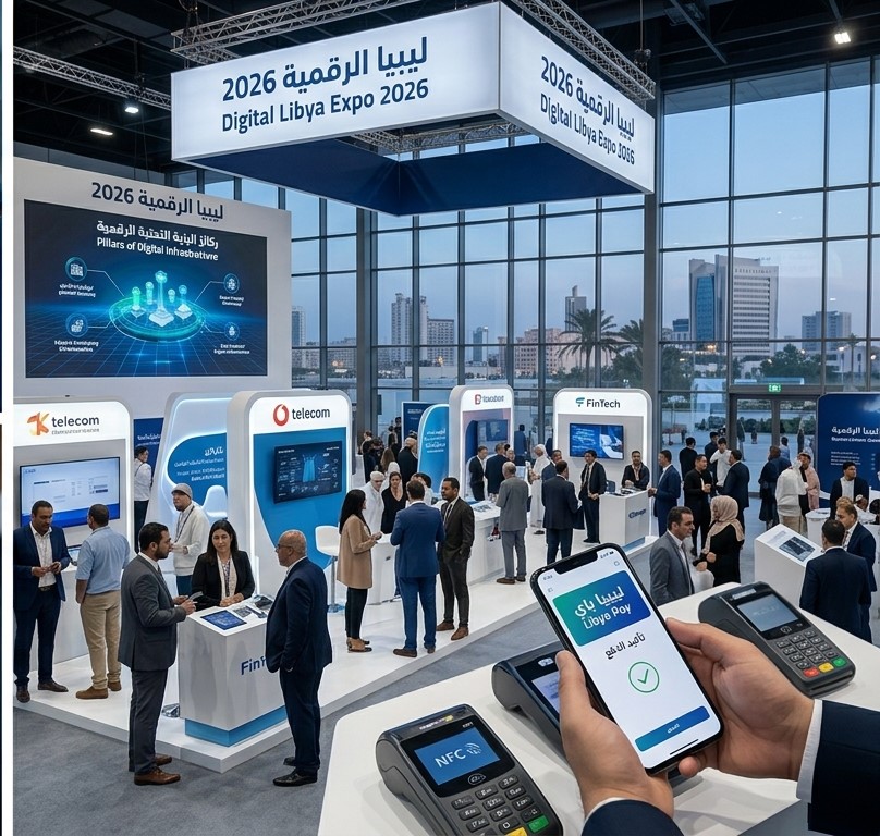 انطلاق فعاليات معرض "ليبيا الرقمية 2026" ببنغازي لدعم مسار التحول الرقمي والاقتصاد القائم على المعرفة