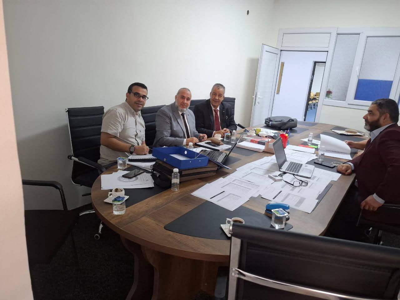 فريق التدقيق يباشر إجراءات تجديد الاعتماد المؤسسي لكلية الطب البشري بجامعة الزاوية